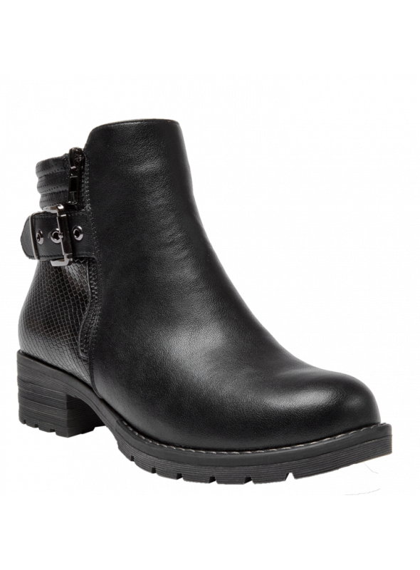 Botin Mujer H674 BRUNO ROSSI negro