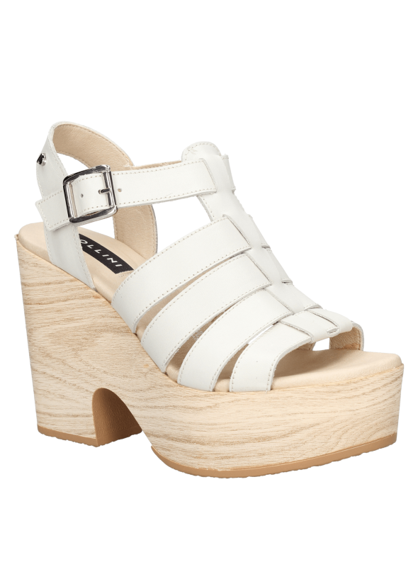 Sandalia Mujer I196 POLLINI blanco