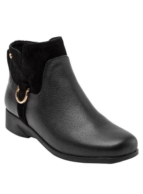 Botin Mujer J619 BRUNO ROSSI negro