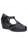 Sandalia Mujer W086 16 Hrs negro