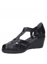 Sandalia Mujer W086 16 Hrs negro