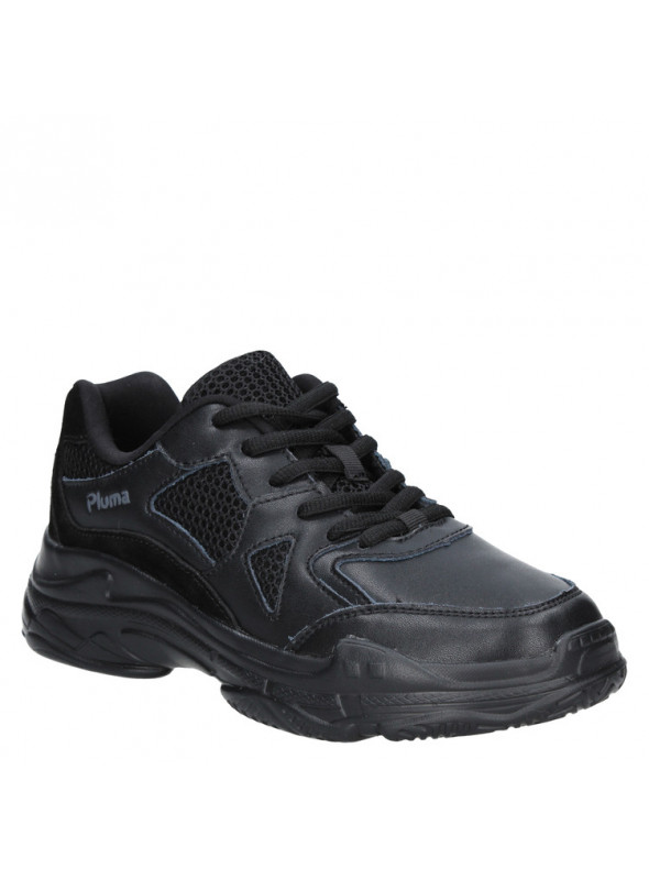 Zapato de Colegio Unisex E169 Pluma negro