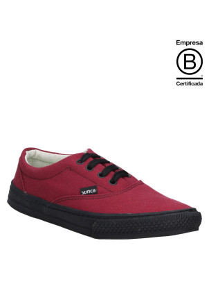 Zapatilla Uxu Black Bordo