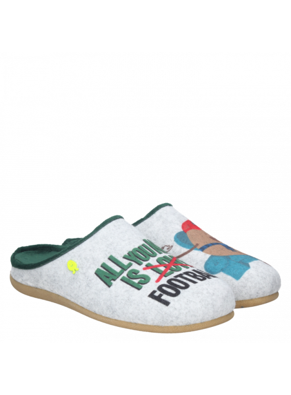 Pantuflas Hombre W398 Hot Potatoes gris